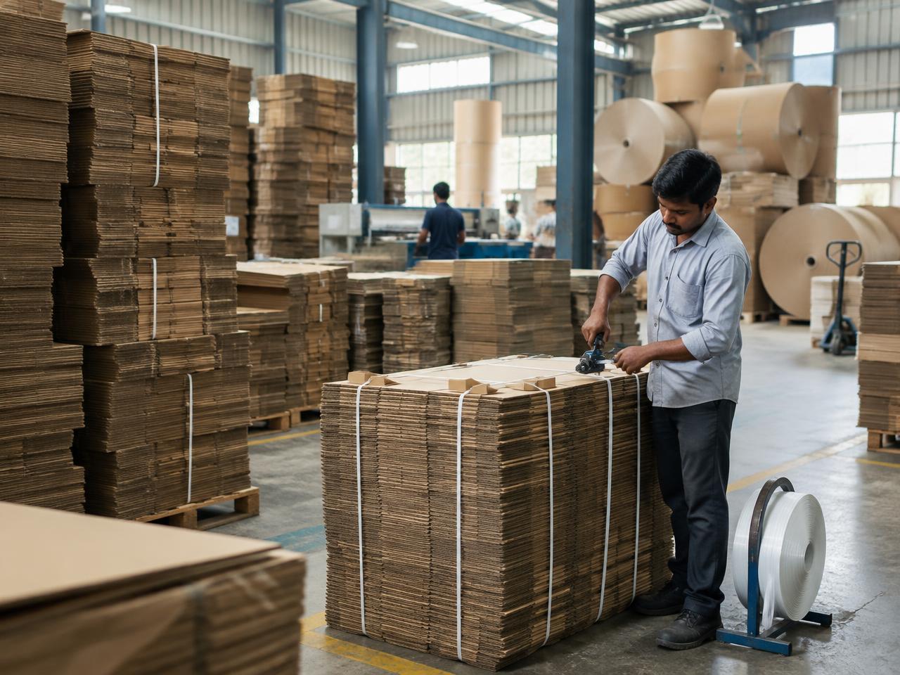 Paper, Packaging & Corrugated Boxes distribution in India