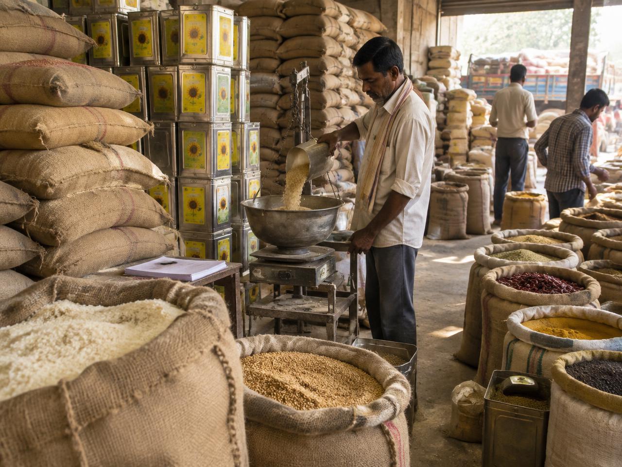 Staples, Edible Oils & Spices distribution in India